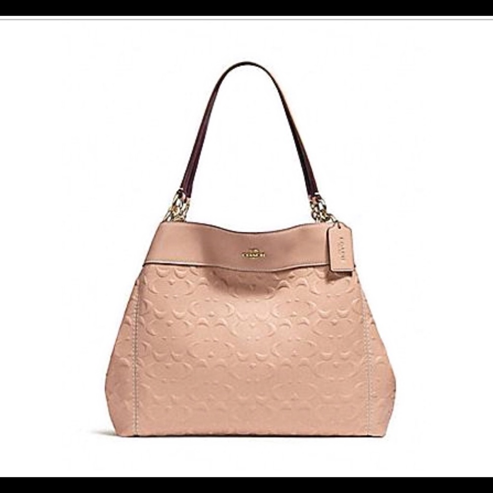 Coach Lexy Shoulder Bag Signature Leather & Wallet